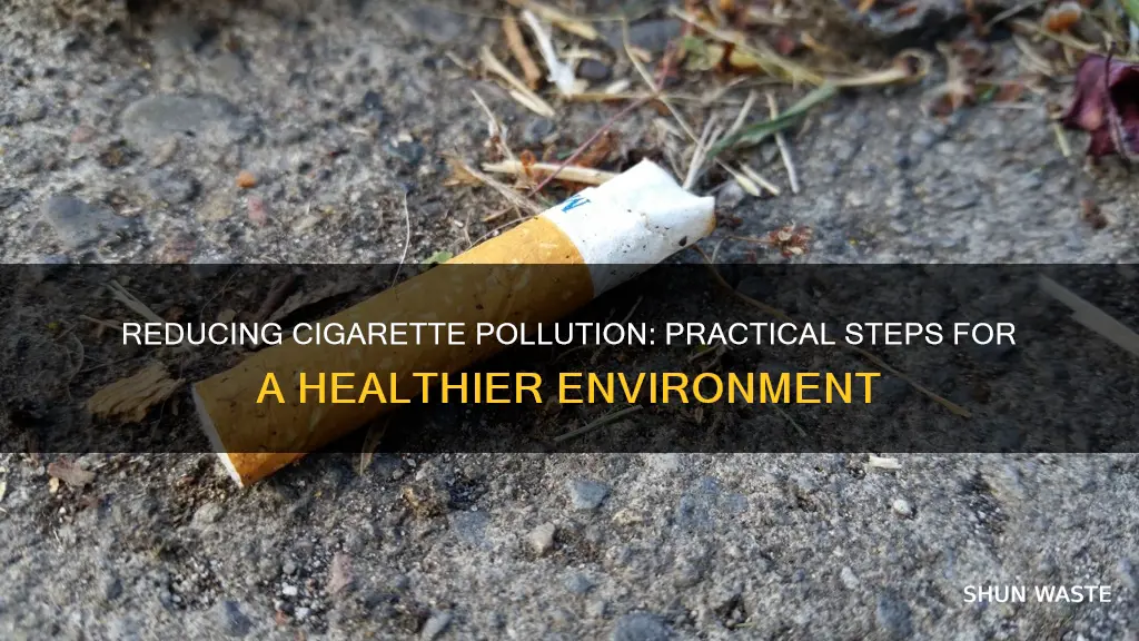 what can we do to reduce cigarette pollution