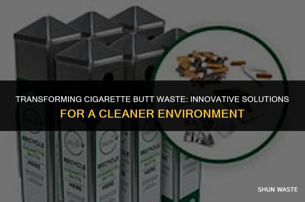 what can you do with cigarette butt waste