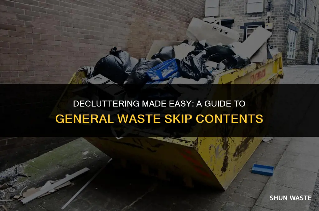 what can you put in a general waste skip