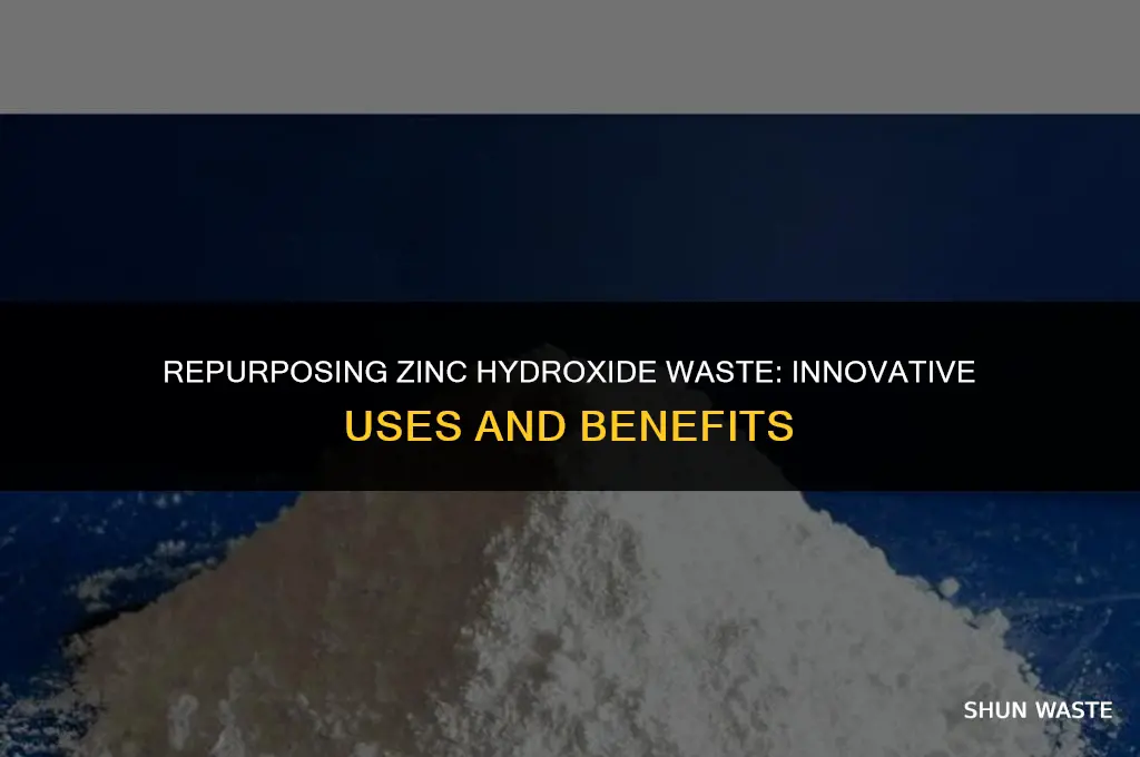 what can zinc hydroxide waste be used for