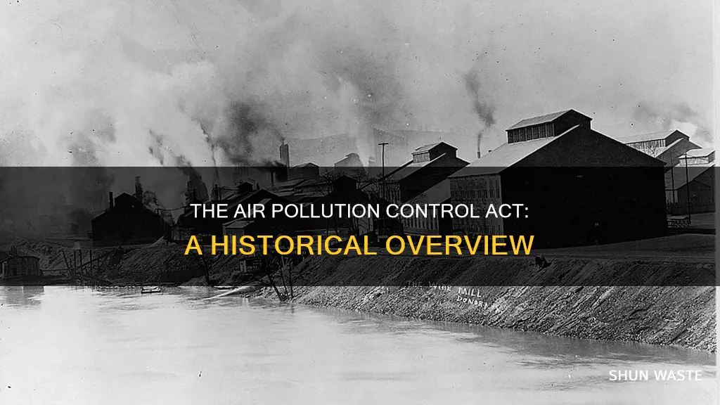 what caused the air pollution control act