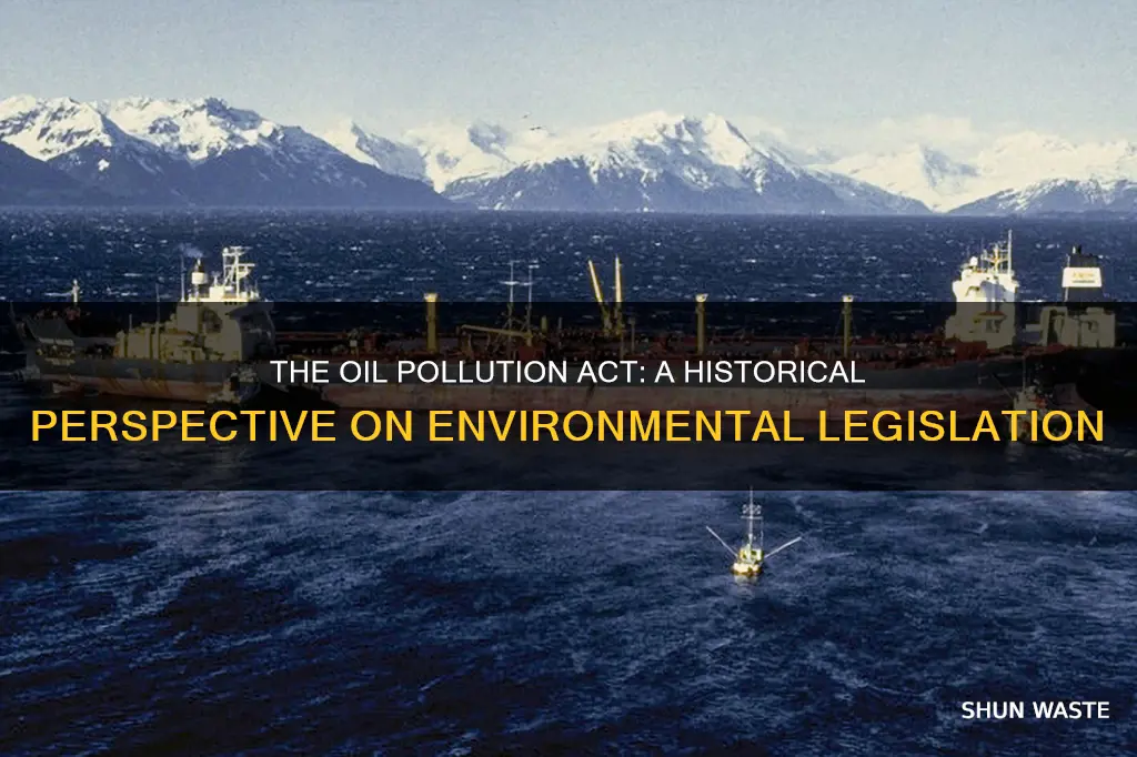 what caused the creation of the oil pollution act