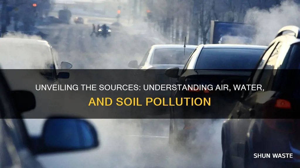 what causes air water and soil pollution