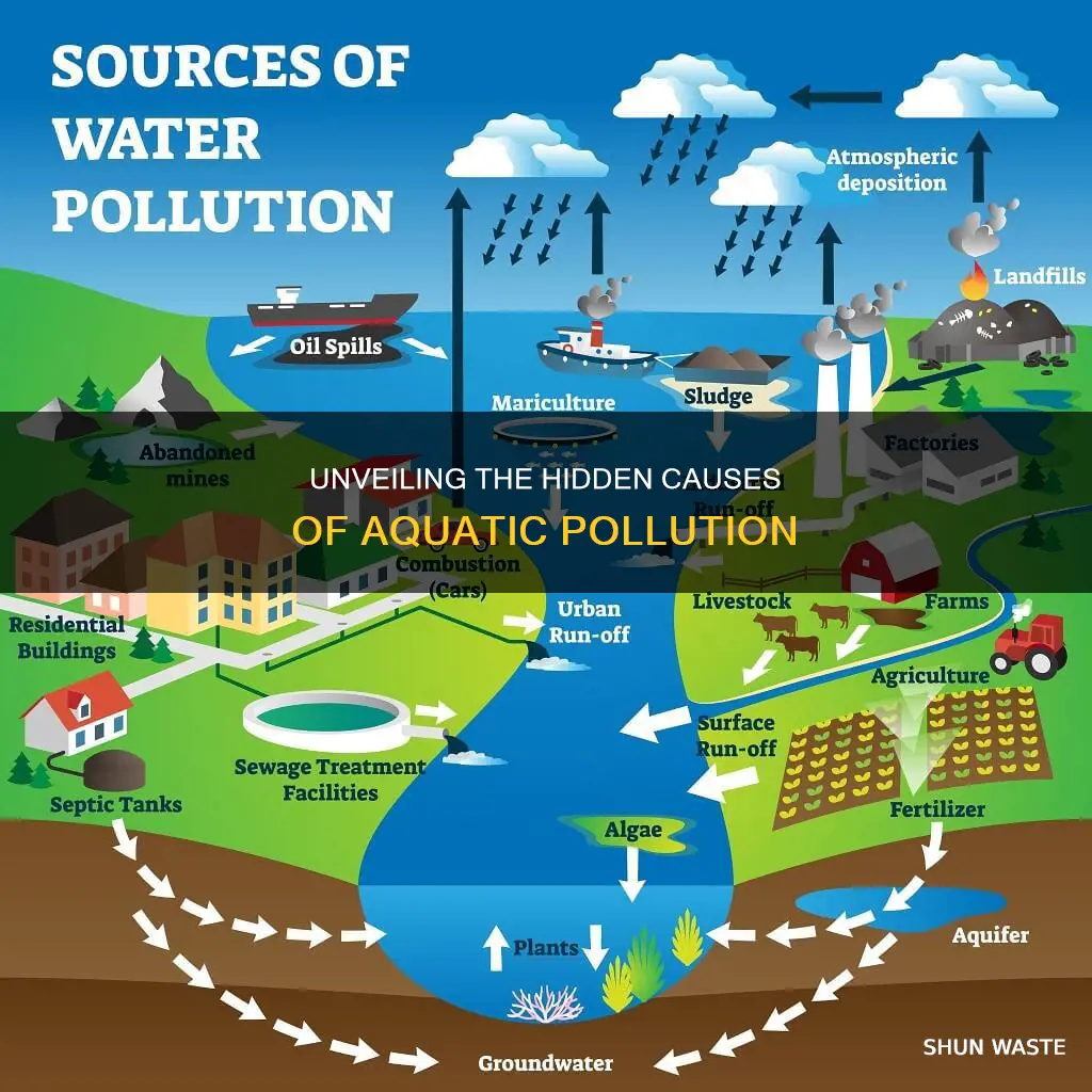 what causes aquatic pollution