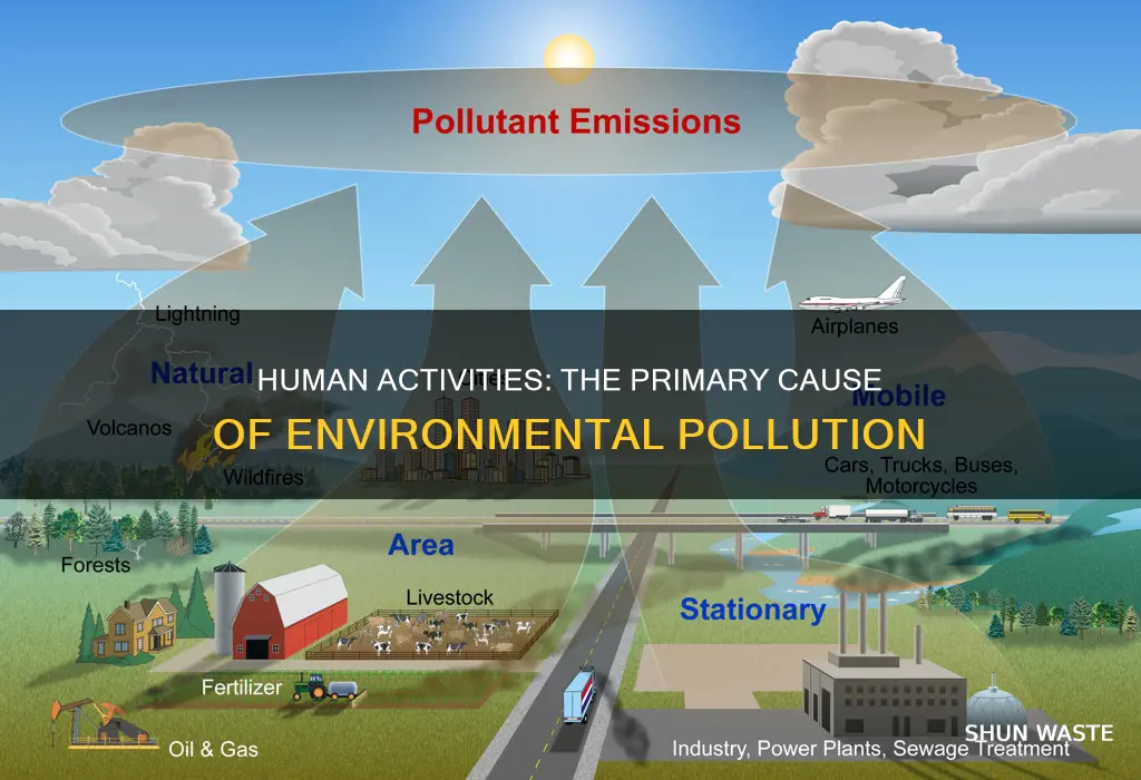 what causes environmental pollution msot