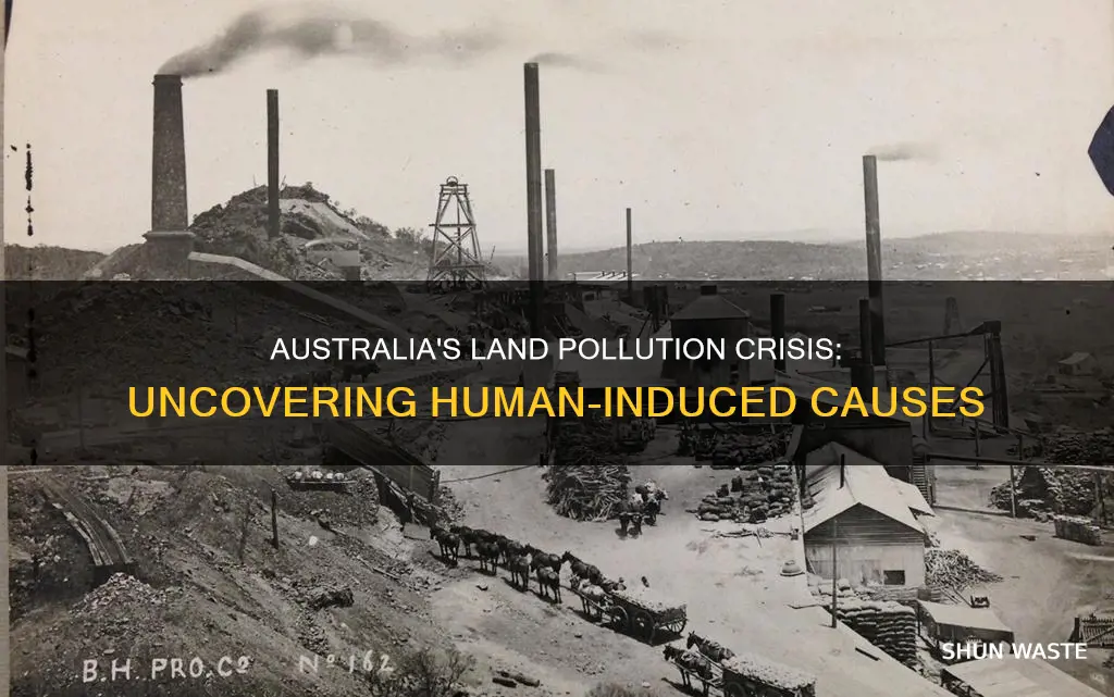 what causes land pollution in australia