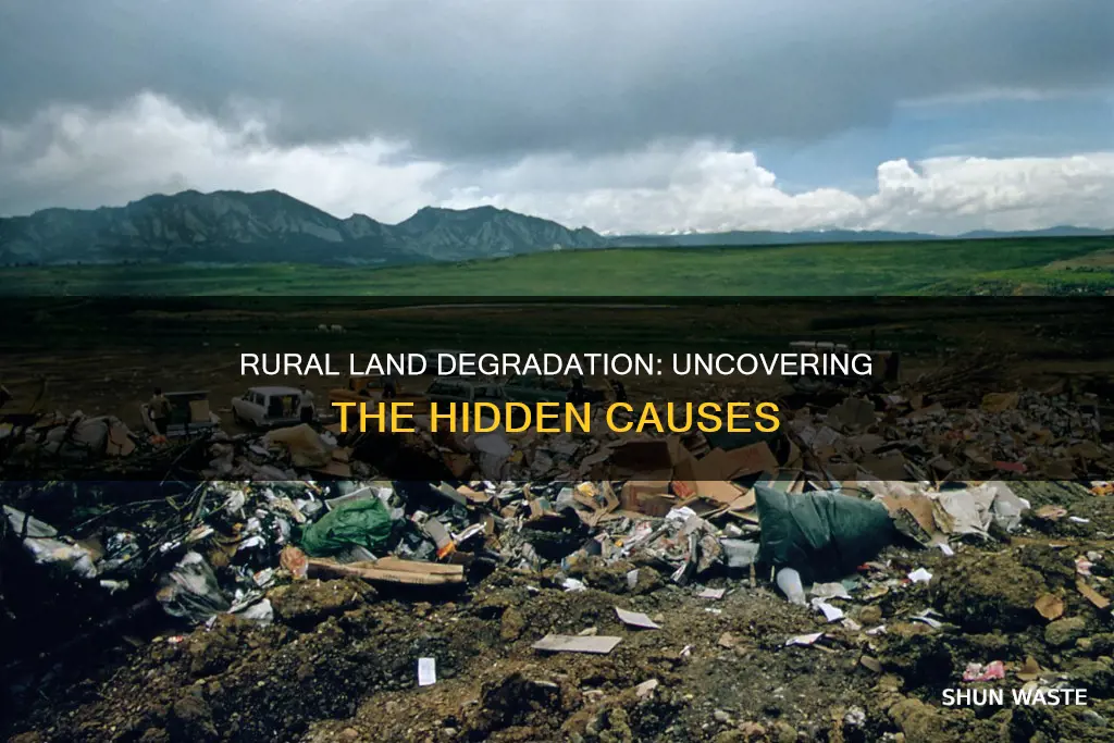 what causes land pollution in rural areas