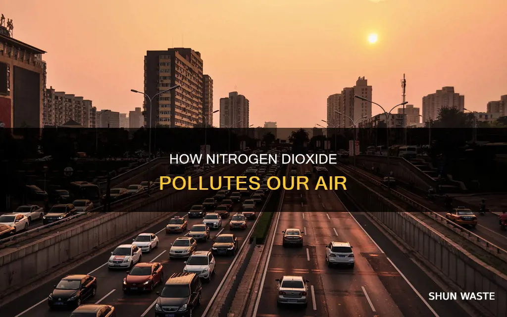 what causes nitrogen dioxide air pollution
