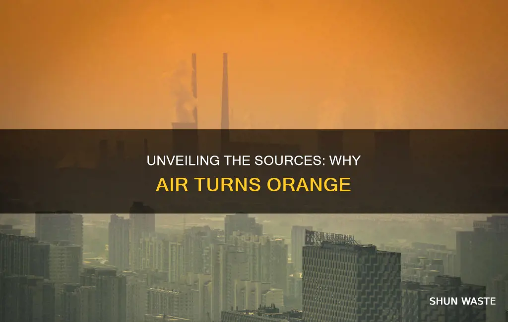 what causes orange air pollution