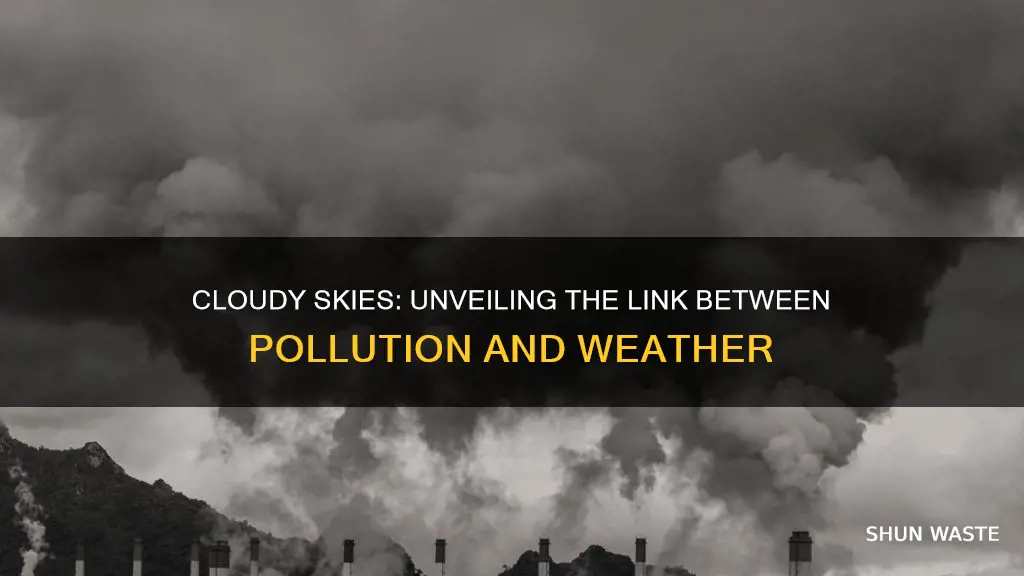 what causes polluted areas to be cloudier