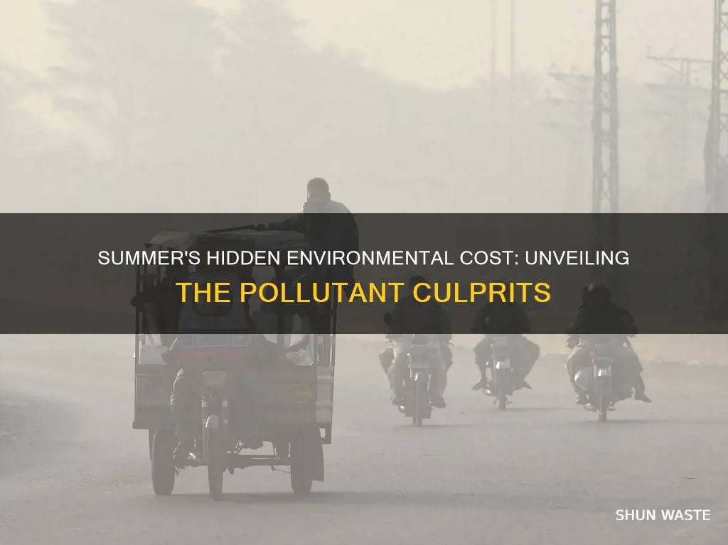 what causes the most pollution during the summer