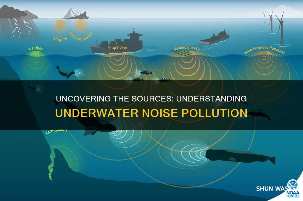 what causes underwater noise pollution