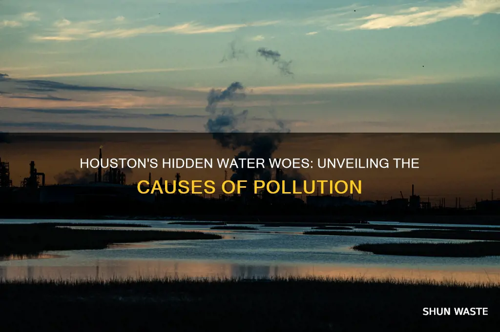 what causes water pollution in houston tx