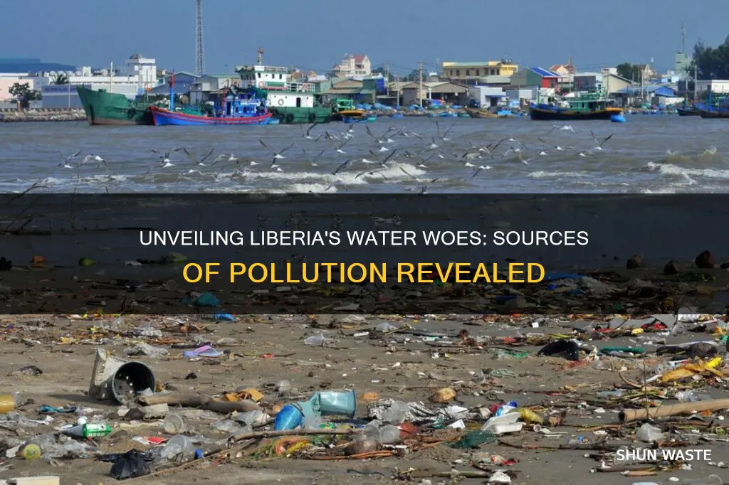 what causes water pollution in liberia