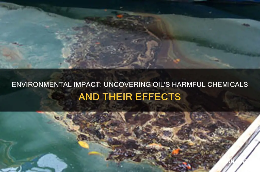what chemicals are in oil that affect the environment