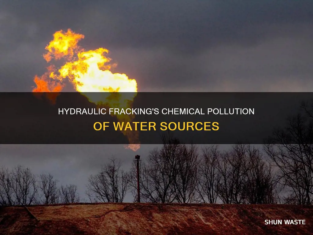 what chemicals pollute water from hydrolic fracking