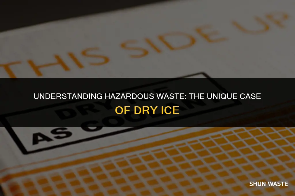 what class hazardous waste and dry ice