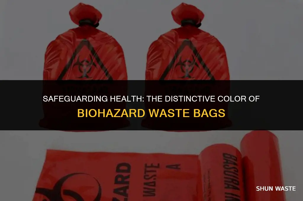 what color are biological hazardous waste bags