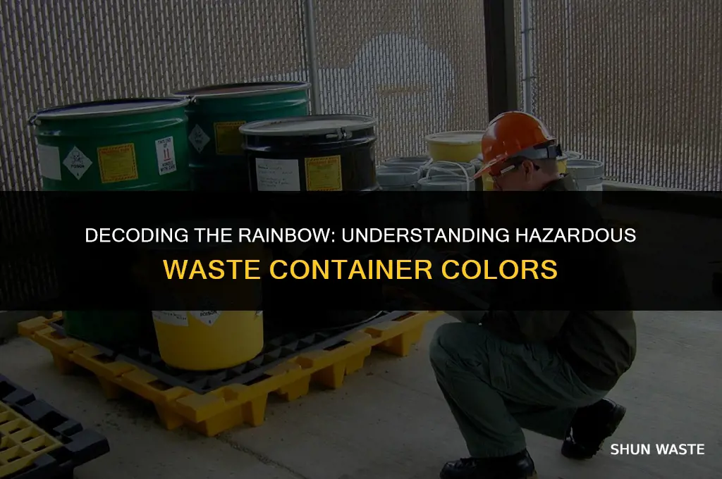 what color are hazardous waste container