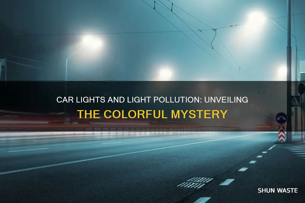 what color car lights cause light pollution