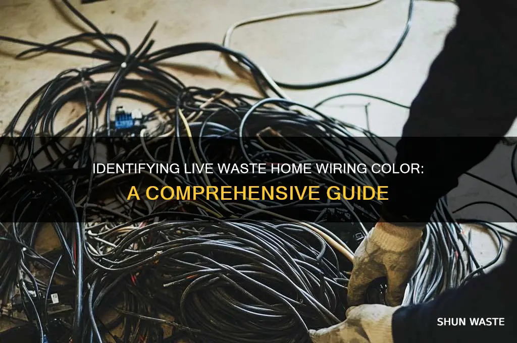 what color is live waste home wiring