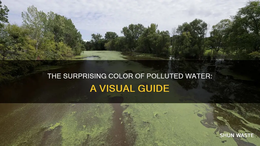 what color is polluted water