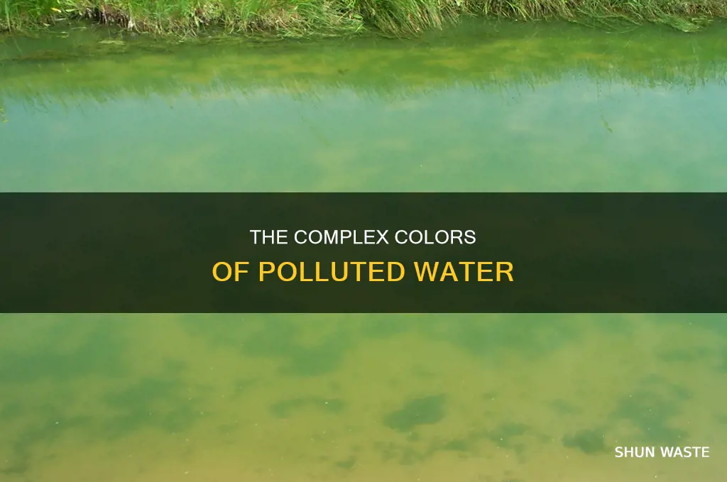 what color is polluted water