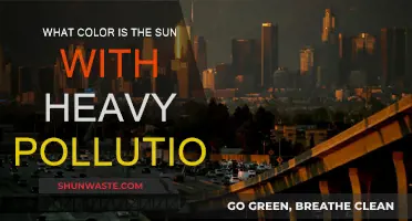 The Sun's Color Through a Polluted Sky
