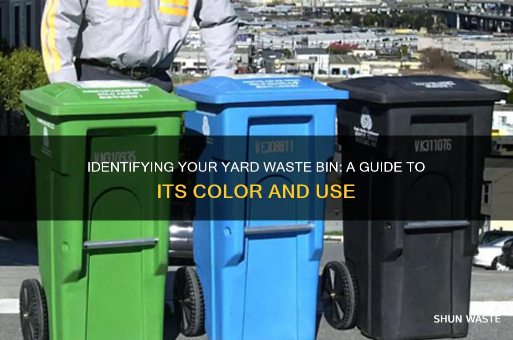 what color is the yard waste bin