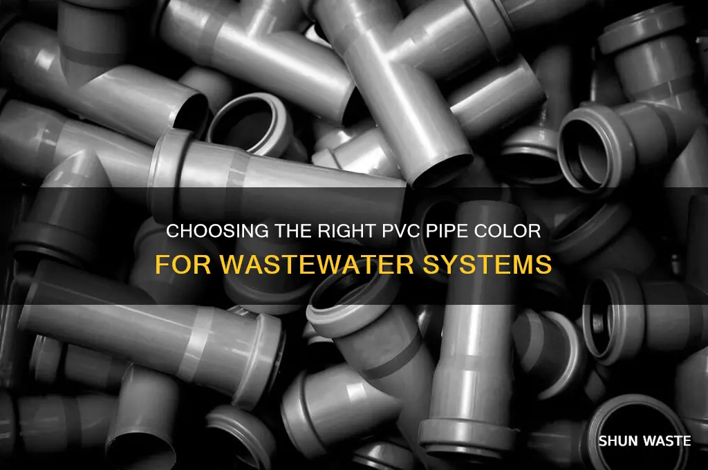 what color pvc pipe for waste water
