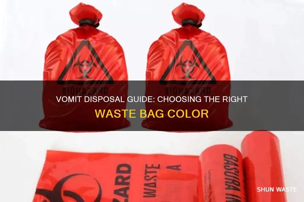 what color waste bag does vomit go in