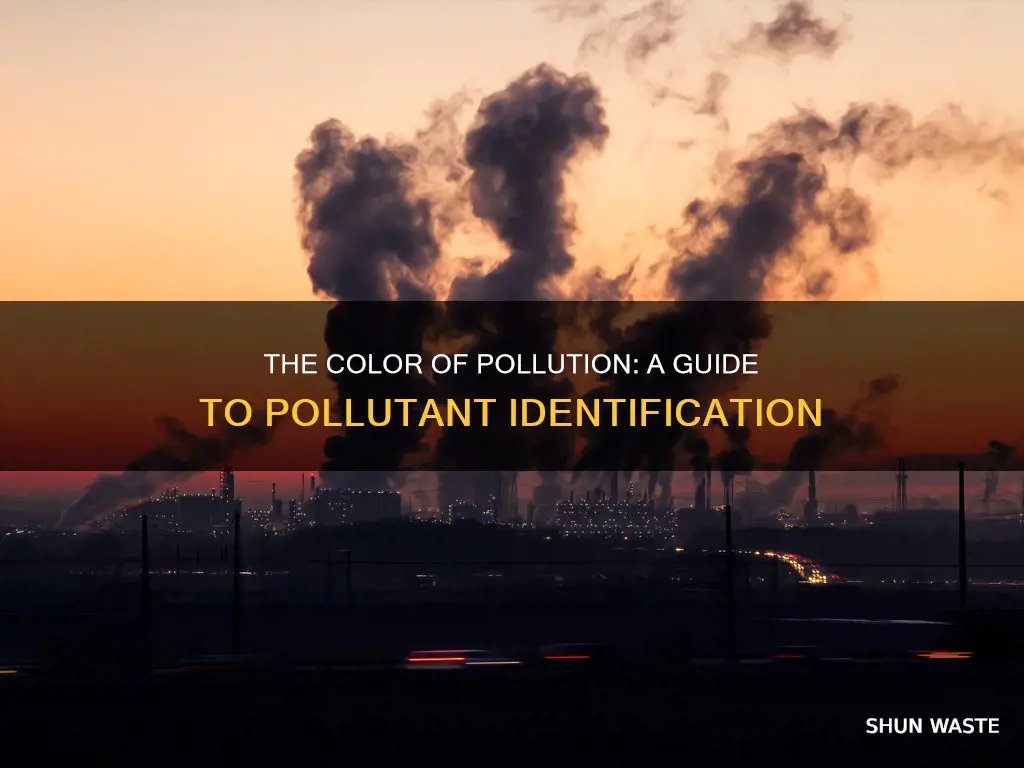 what colors do different pollutants have