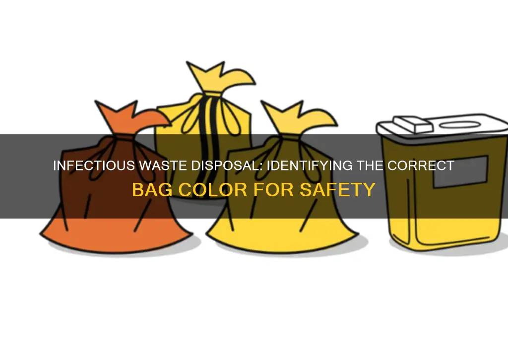 what colour bag is used for infectious waste