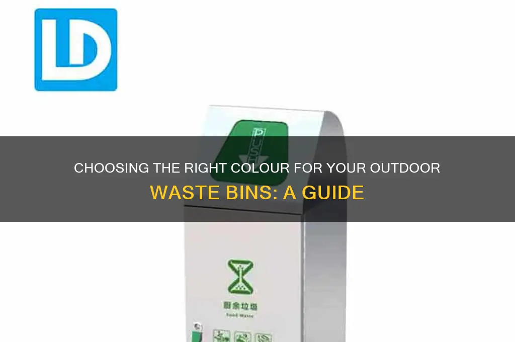 what colour should outside waste bins be