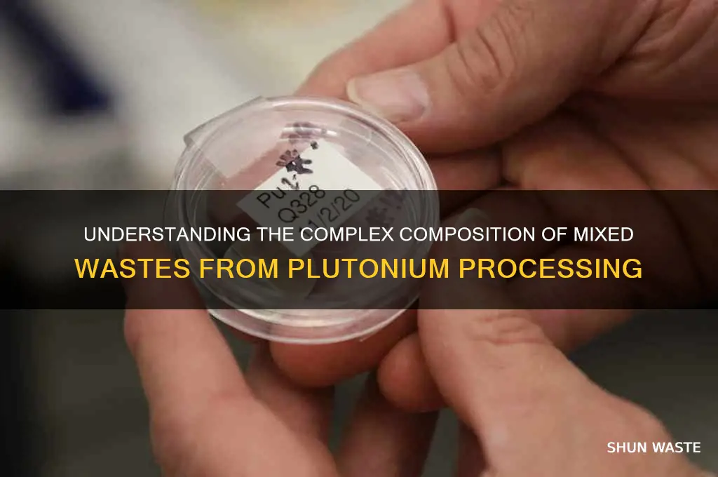 what composed the mixed wastes resulting from plutonium processing