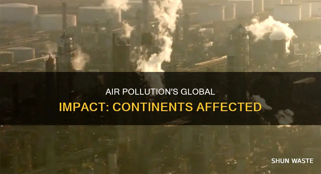 what continents are impacted by air pollution