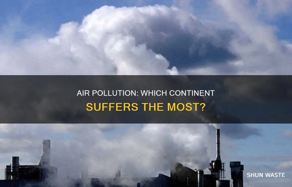 what continnent has the wort air pollution
