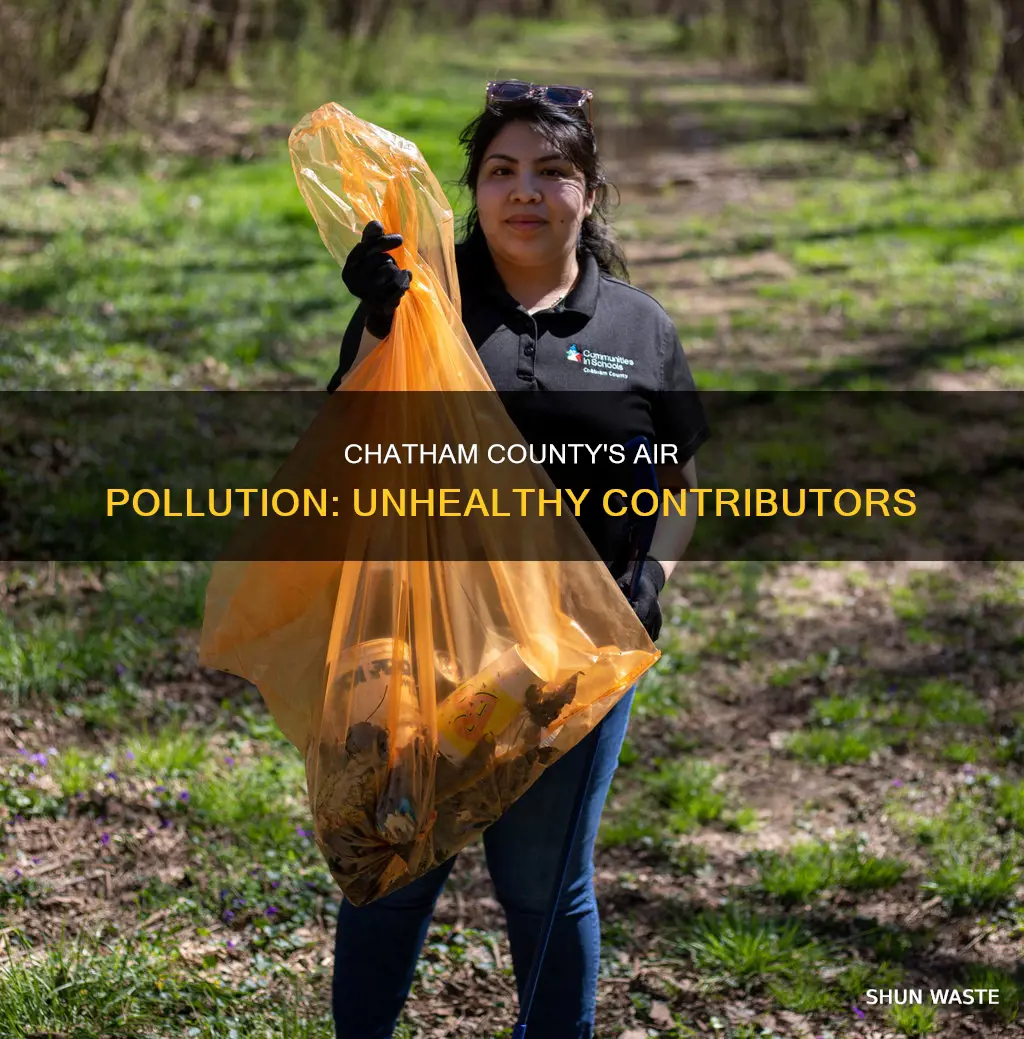 what contributes to the unhealthy air pollution in chatham county
