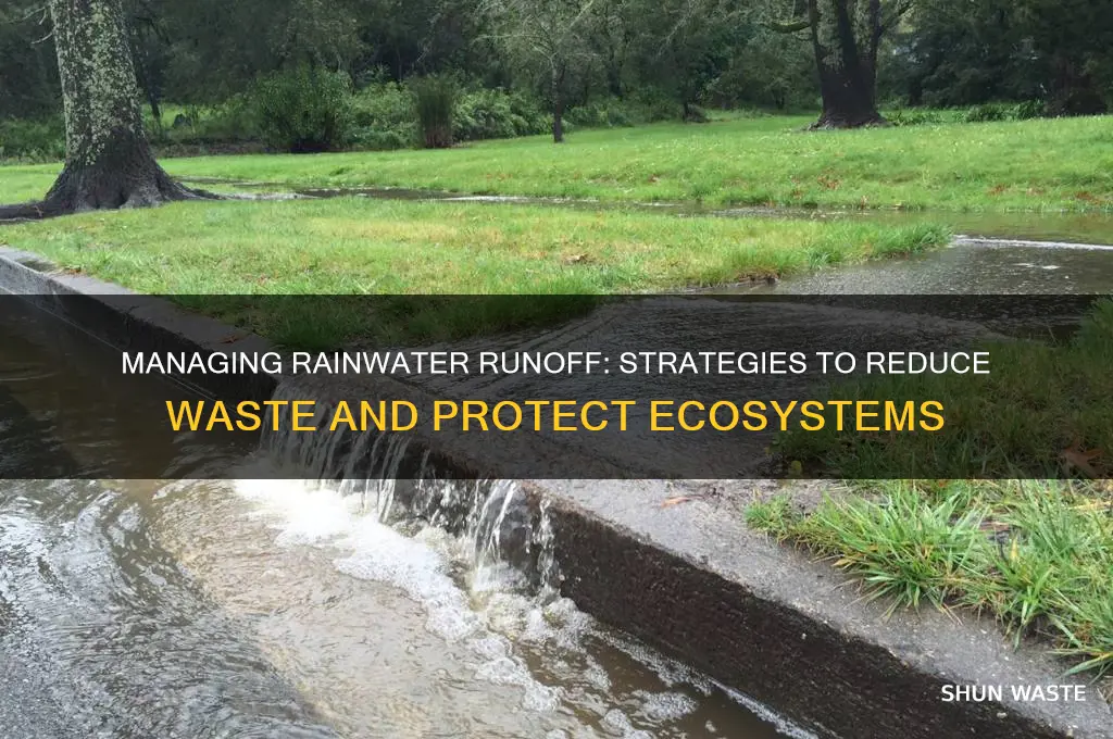 what control the wasteful runoff of rain water