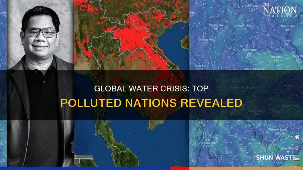 what countries have the most polluted water