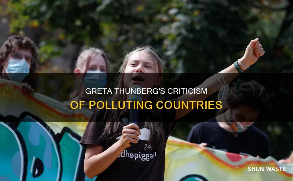 what countries is greta thunberg saying pollute
