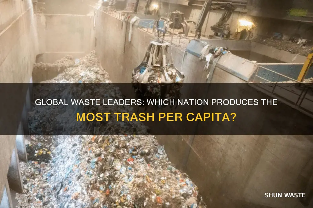 what country creates the most waste per person