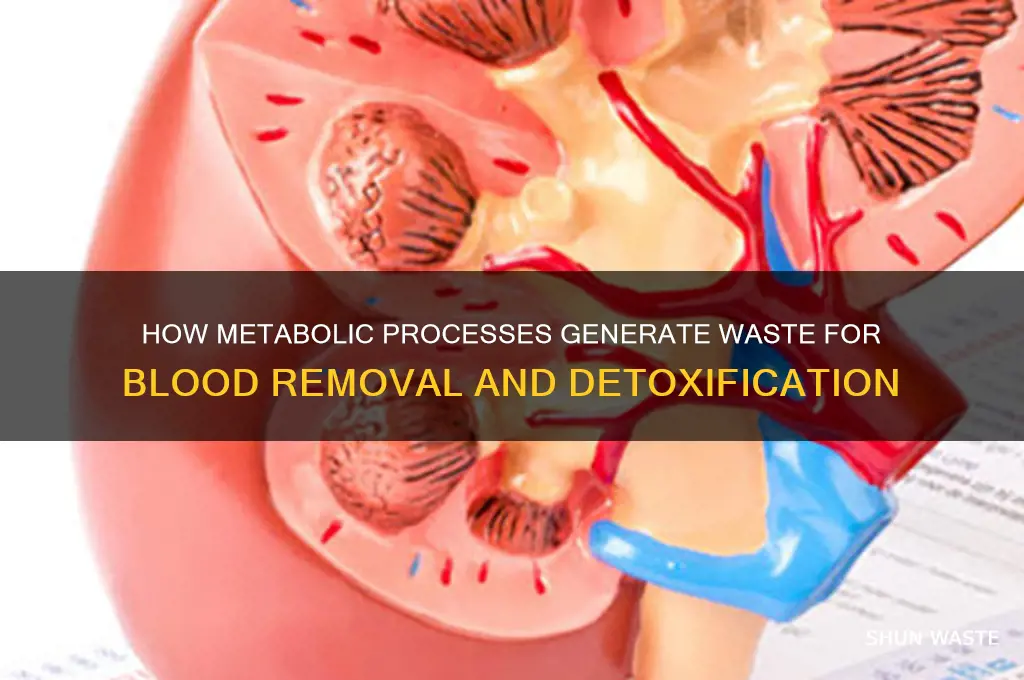 what creates waste products that the blood carries away