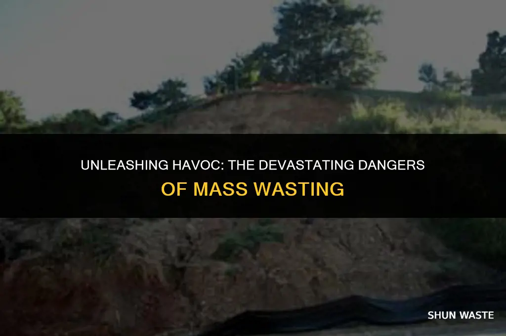 what dangers can mass wasting do