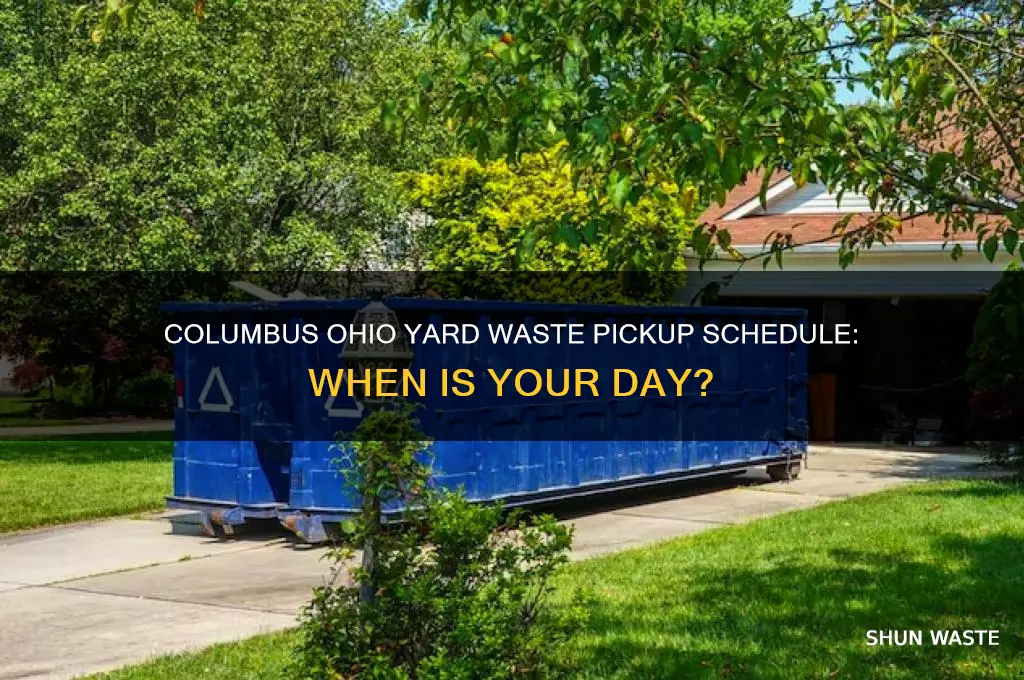 what day is yard waste pickup columbus ohio