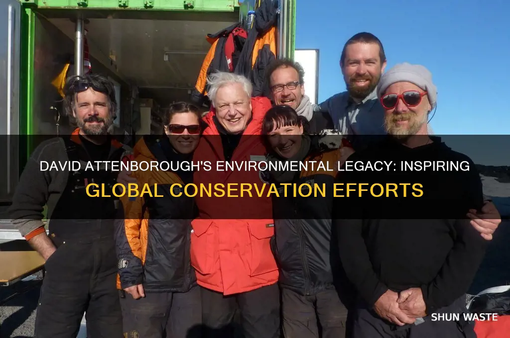 what did david attenborough do to help the environment