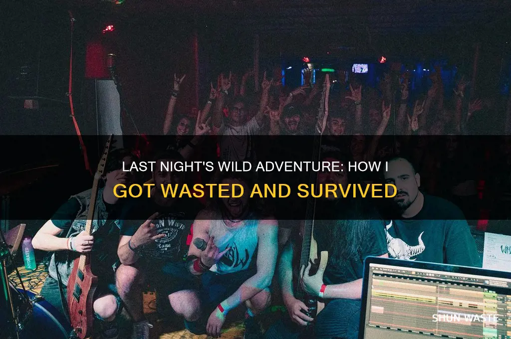 what did you do last night i got wasted
