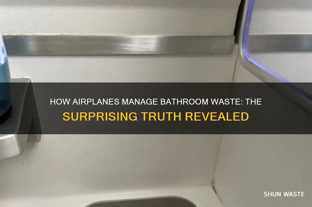 what do airplanes do with bathroom waste