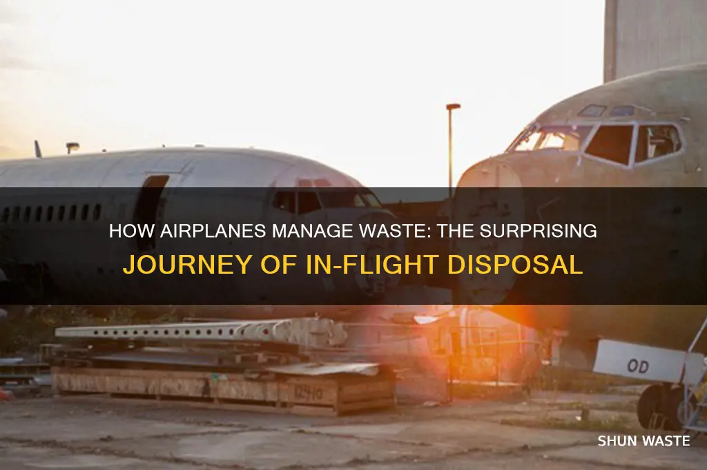 what do airplanes do with their waste