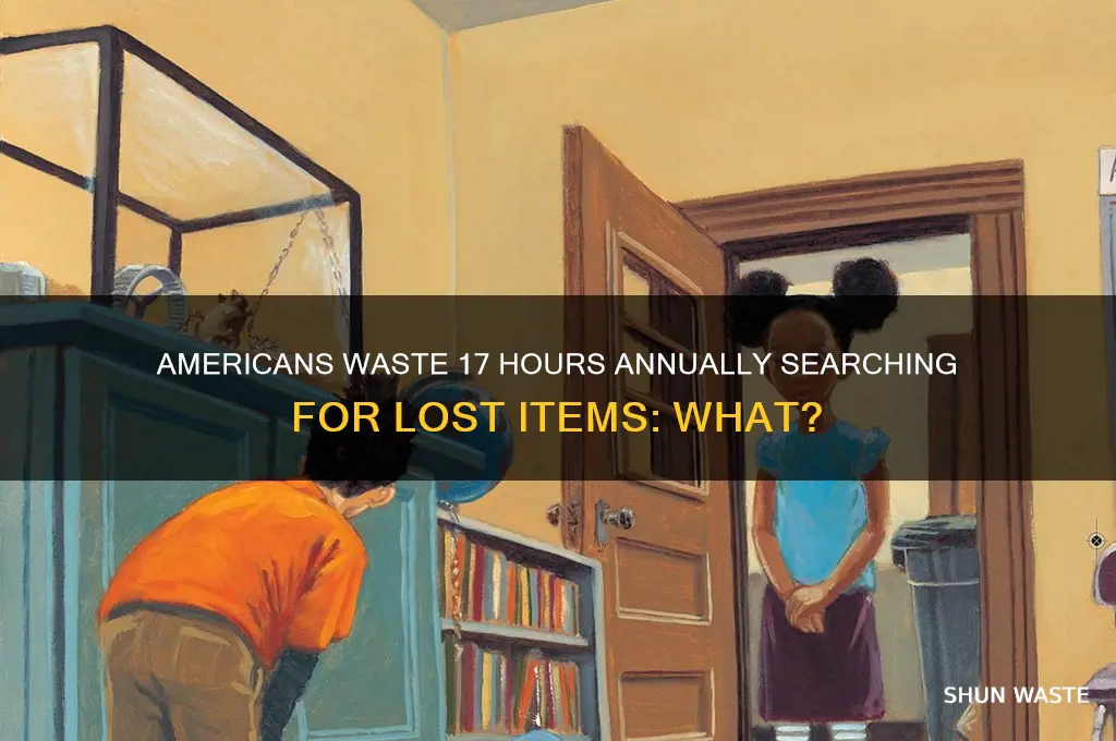 what do americans waste 17 hours a year looking for